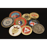 A variety of challenge coins