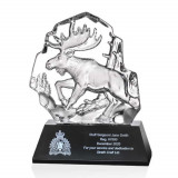 7.25" Crystal Moose Award