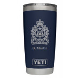 Customized Yeti Tumblers with Police Crest Engraving