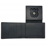 Basic Wallet Badge Holder with Top Flip & Vinyl Window Pocket