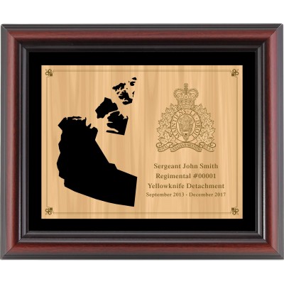 Framed Provincial Cut-Out Plaque